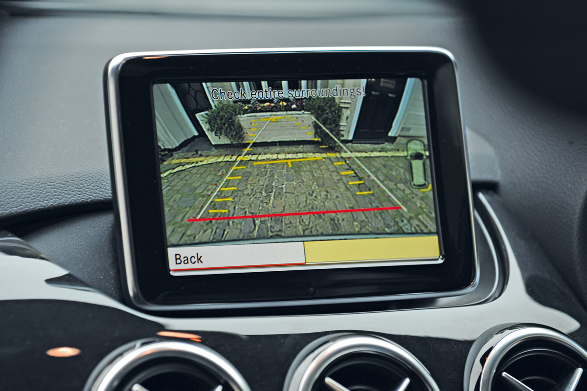 Mercedes B-Class interior detail
