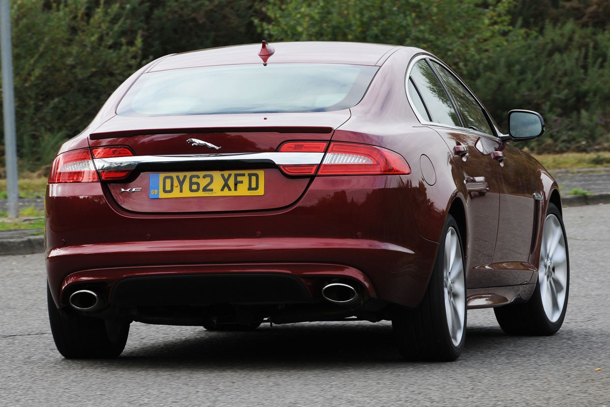 Jaguar XF rear cornering