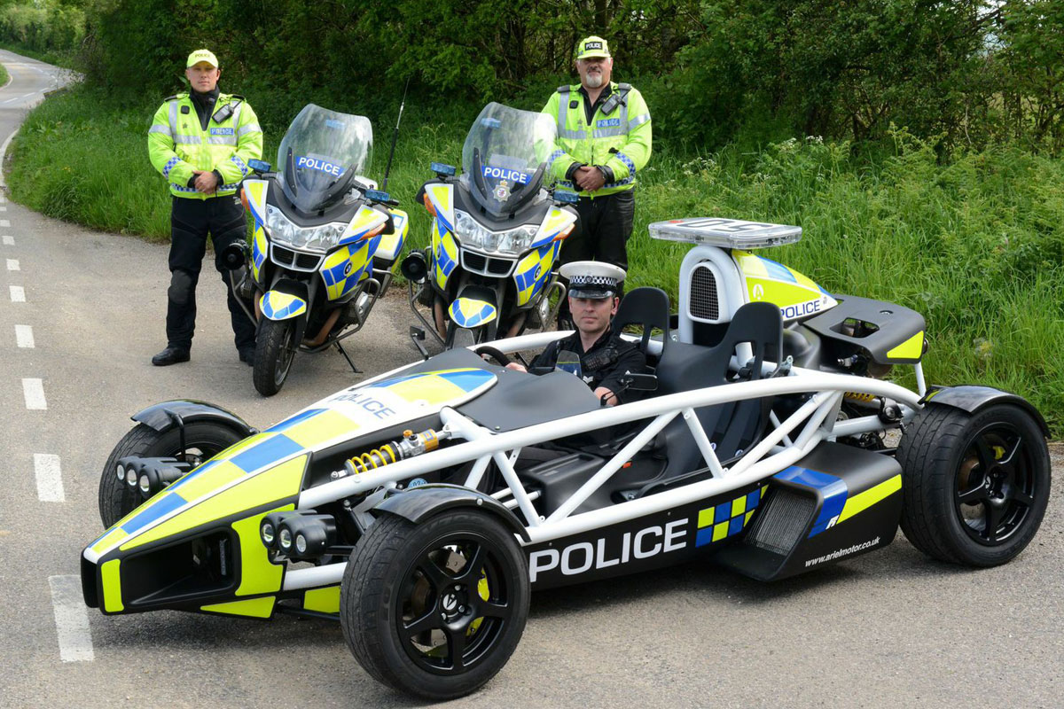Ariel Atom PL police car with the Avon and Somerset Constabulary 