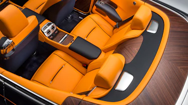 Rolls-Royce Dawn convertible from above