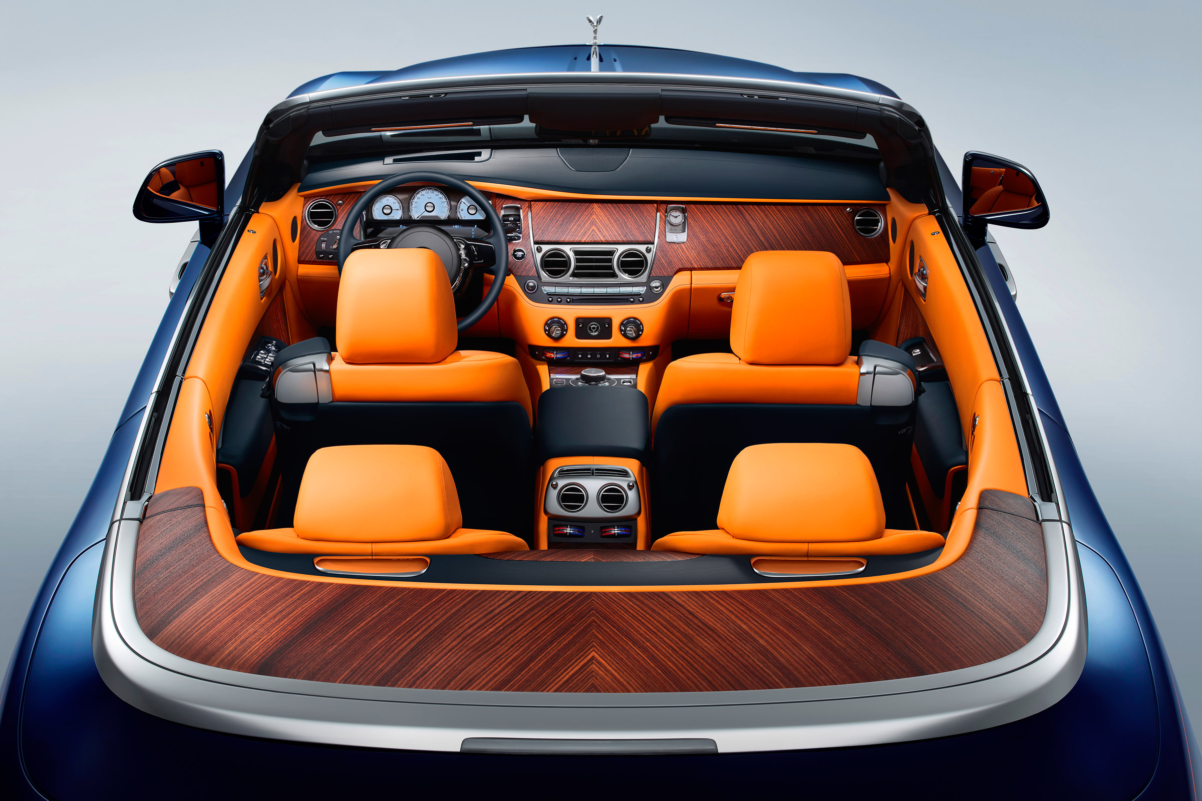 Rolls-Royce Dawn convertible passengers