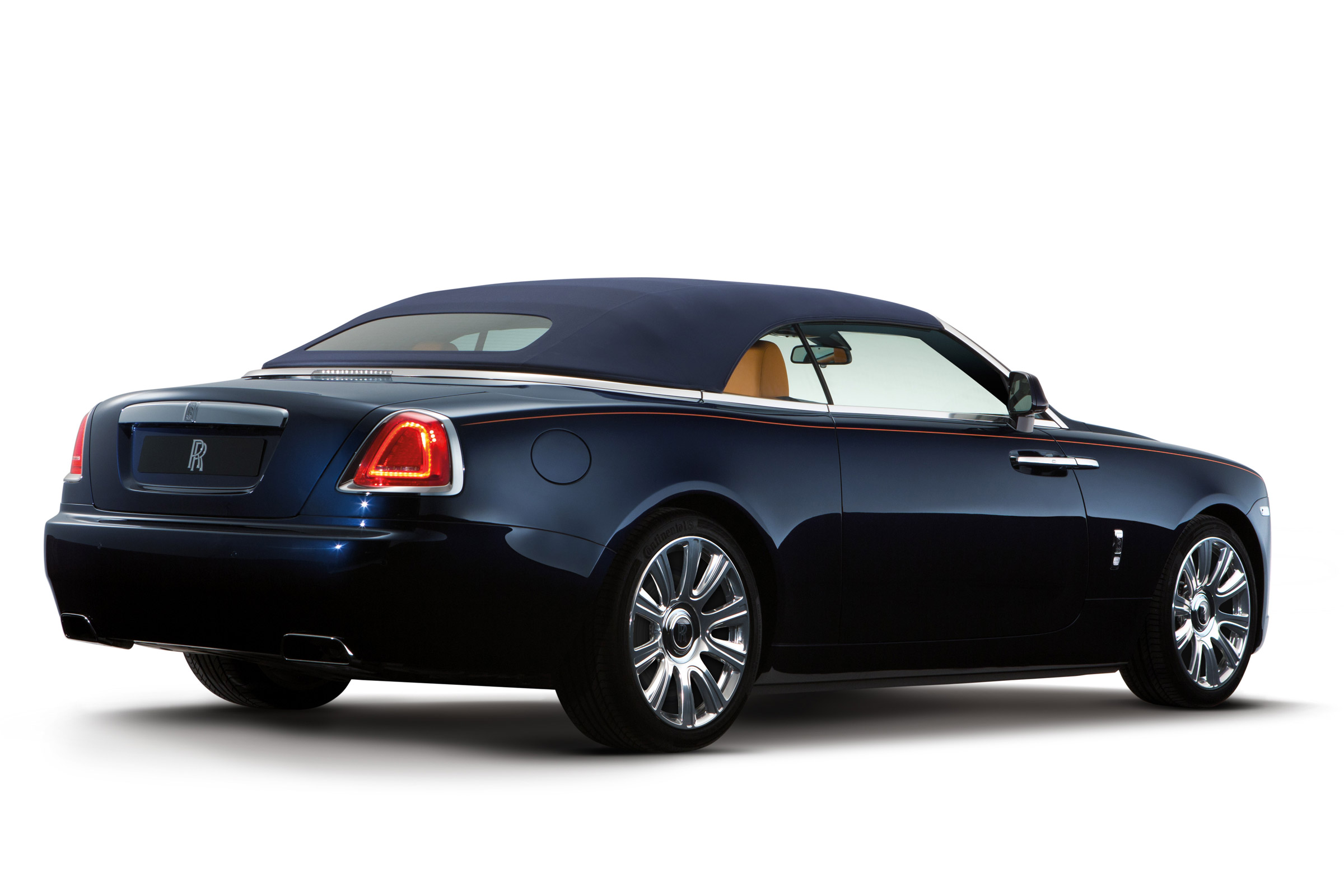 Rolls-Royce Dawn convertible static roof up rear