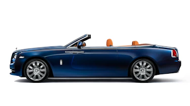 Rolls-Royce Dawn convertible side shot roof down