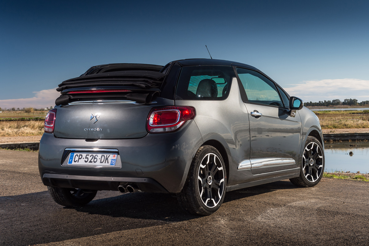 Citroen DS3 Cabrio rear three-quarters