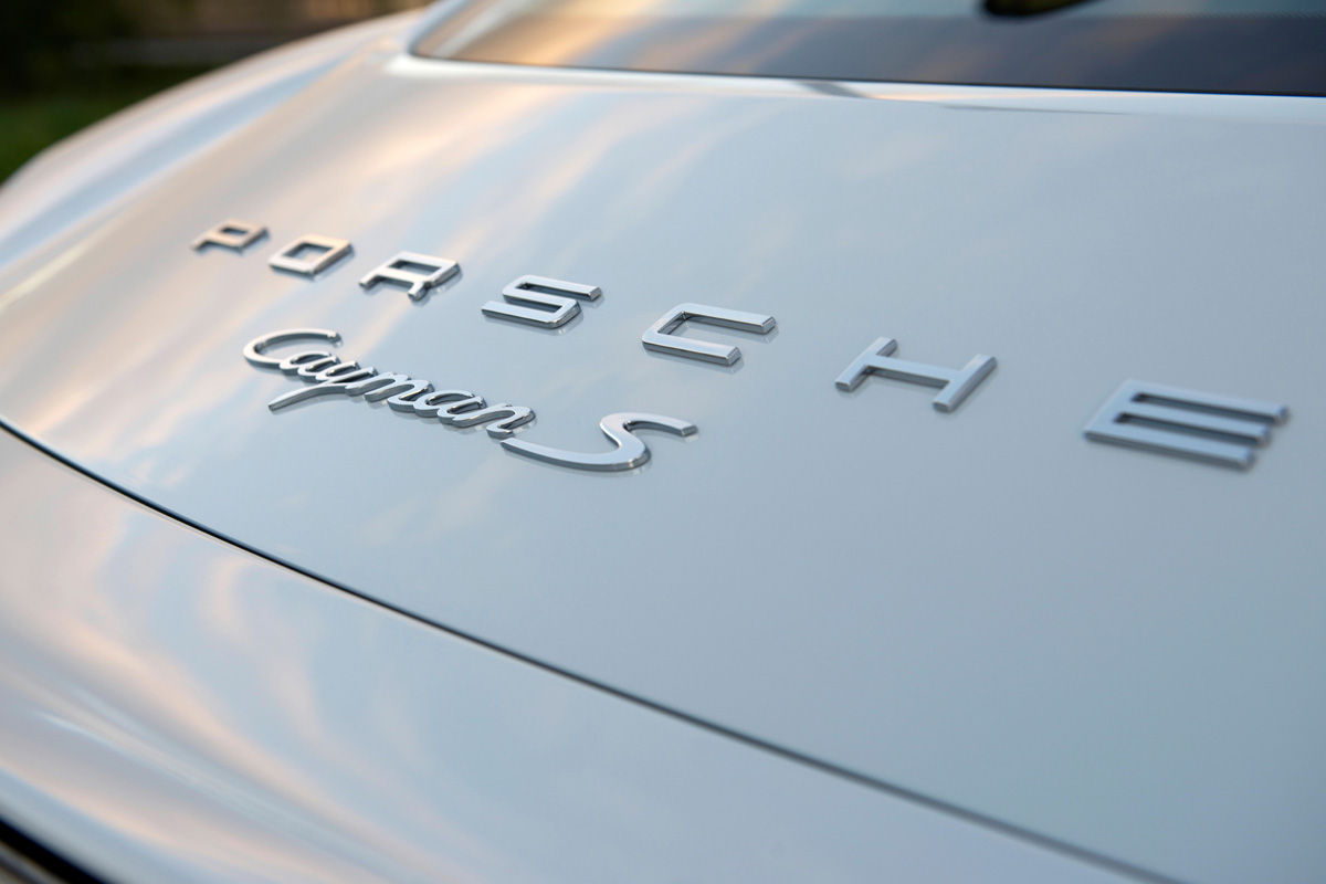 Porsche Cayman badge