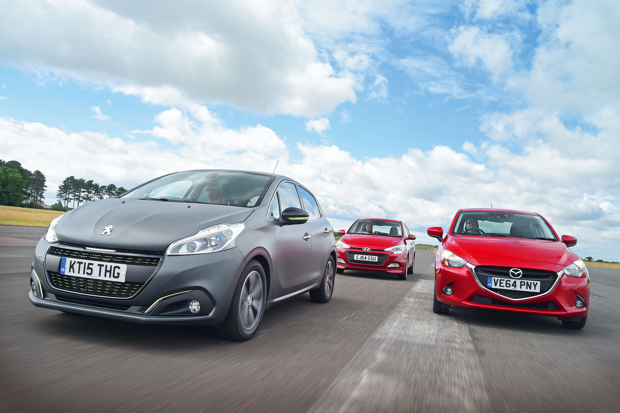 Peugeot 208 vs Mazda 2 and Hyundai i20