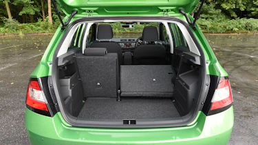 Skoda Fabia green boot