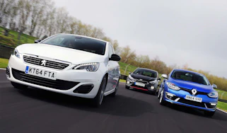 Peugeot 308 GT vs Renault Megane GT 220 & Kia Cee'd GT Tech