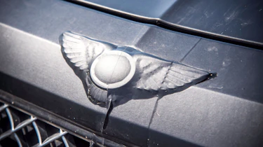 Bentley Bentayga prototype first drive - badge
