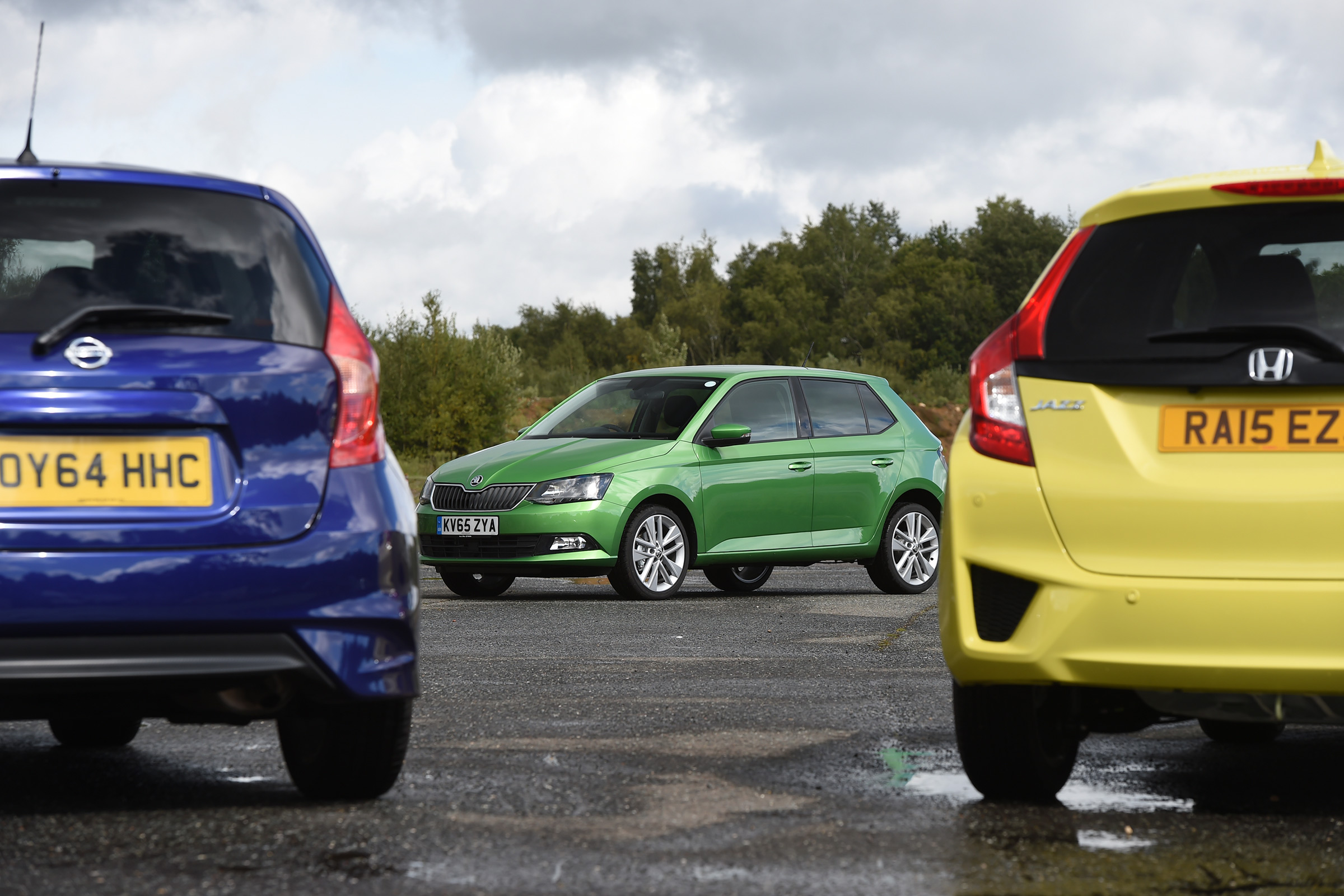 Jazz vs Note vs Fabia head to head