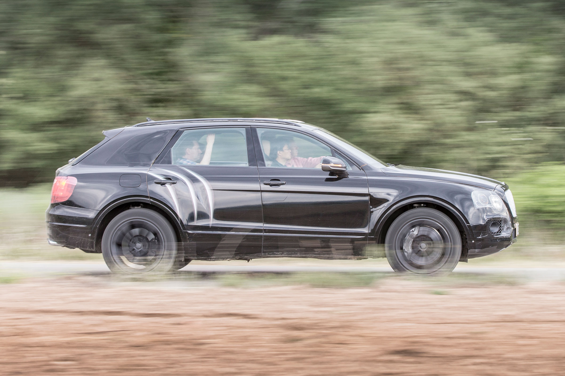 Bentley Bentayga prototype first drive - panning