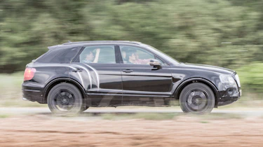 Bentley Bentayga prototype first drive - panning