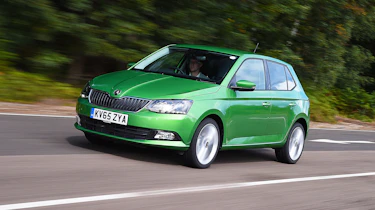 Skoda Fabia green front tracking