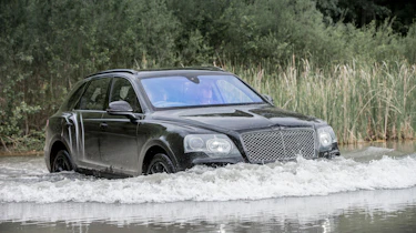 Bentley Bentayga prototype first drive - wading