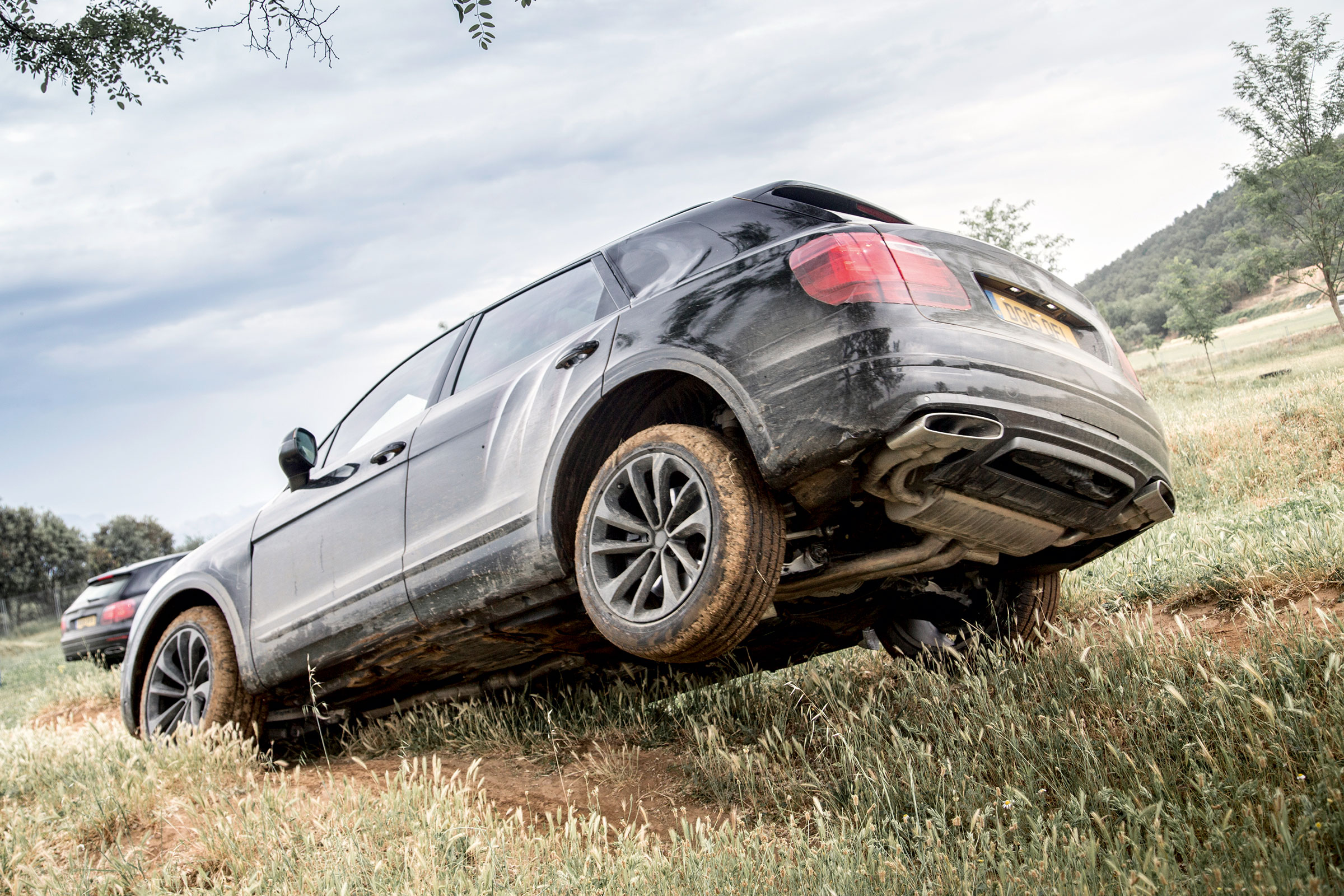 Bentley Bentayga prototype first drive - rear off-road