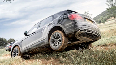 Bentley Bentayga prototype first drive - rear off-road