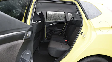 Honda Jazz yellow rear seats