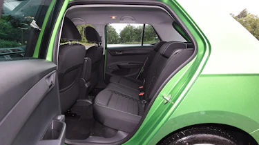 Skoda Fabia green rear seats