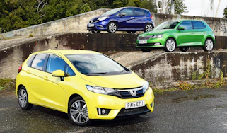 Honda Jazz vs Nissan Note vs Skoda Fabia