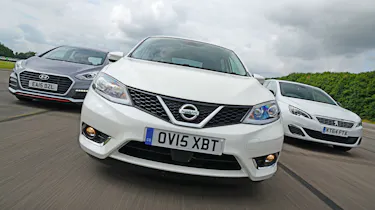 Nissan Pulsar vs Hyundai i30 & Peugeot 308