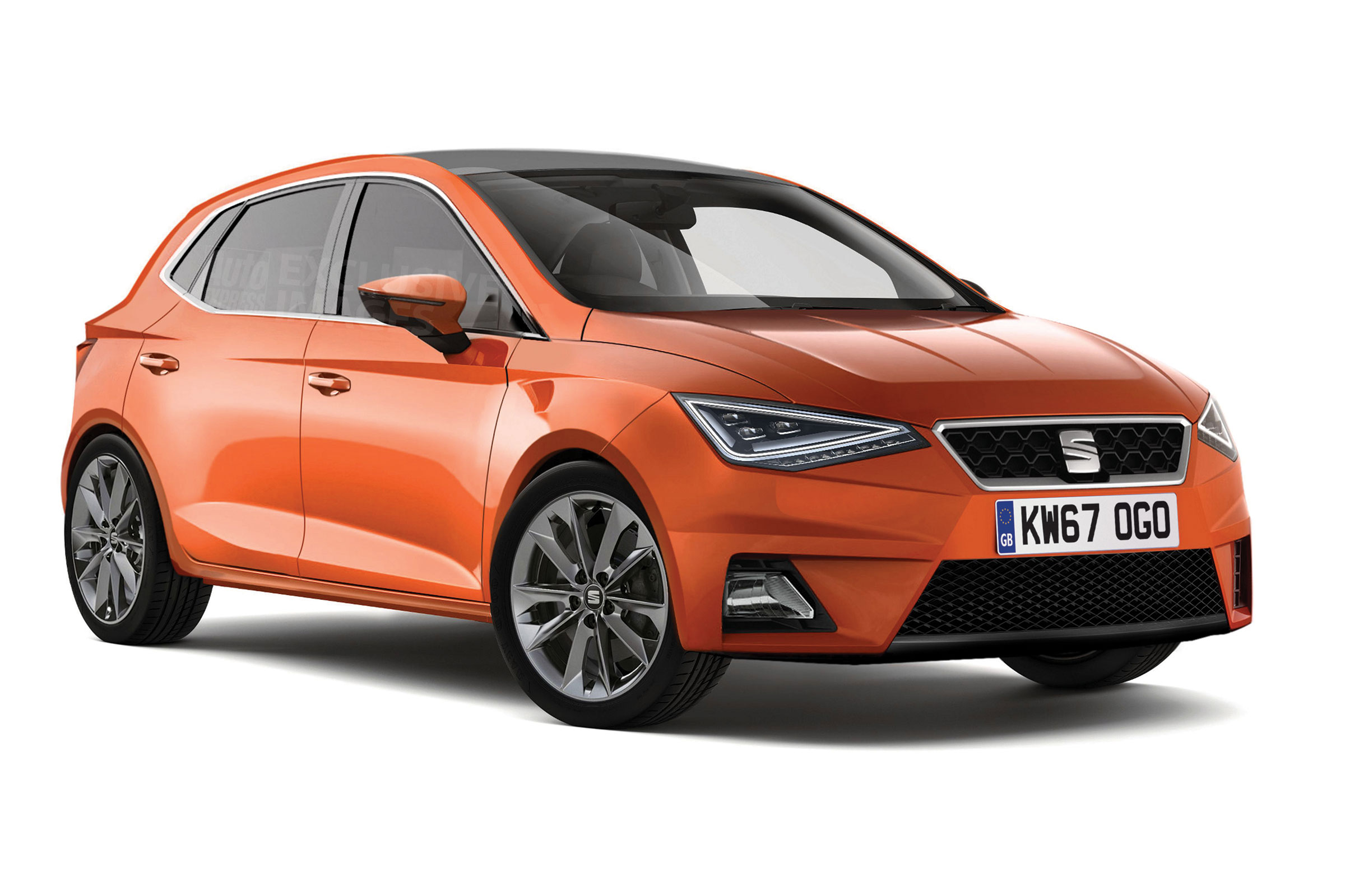 SEAT Ibiza 2017 rendering - front