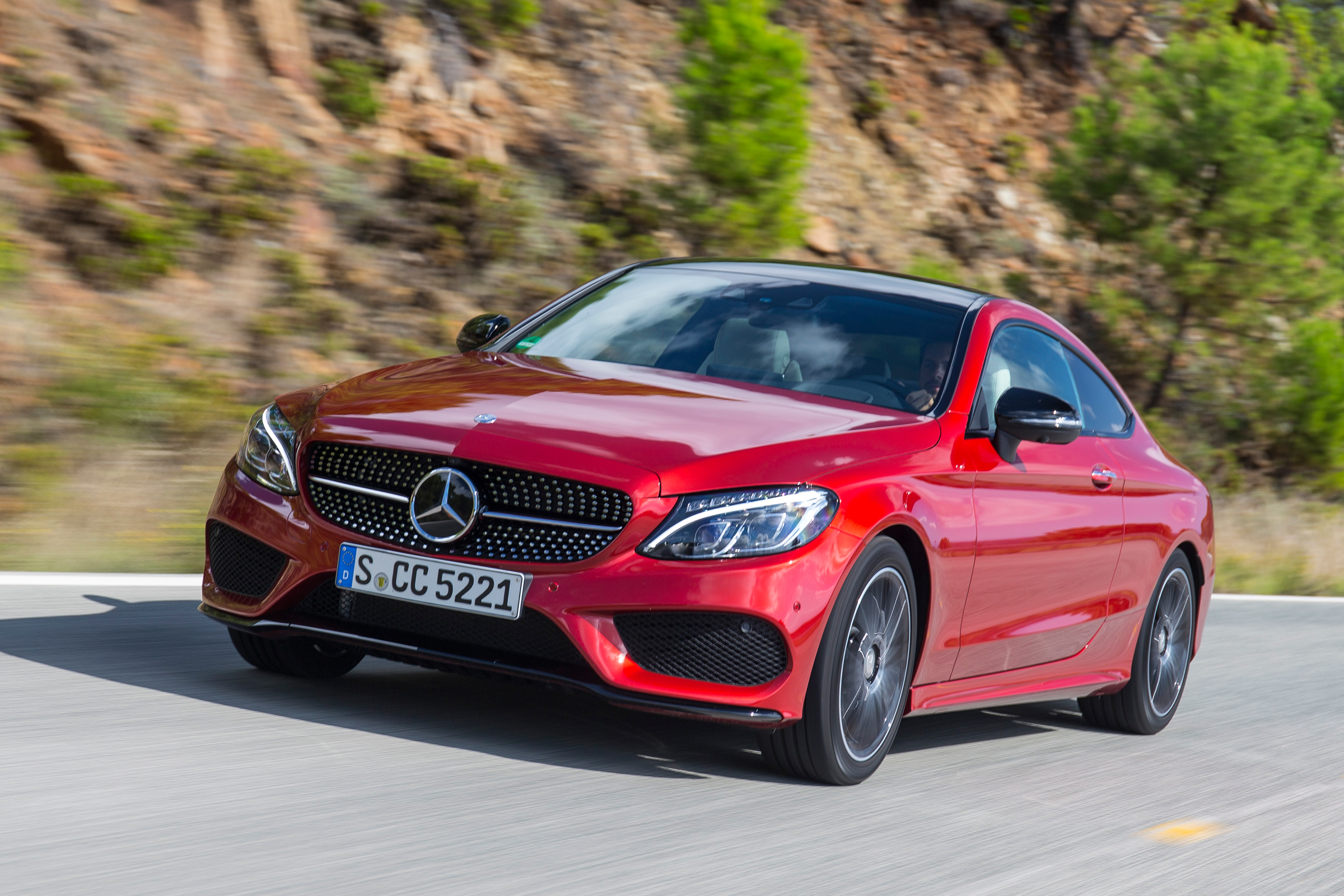 Mercedes C-Class Coupe front tracking