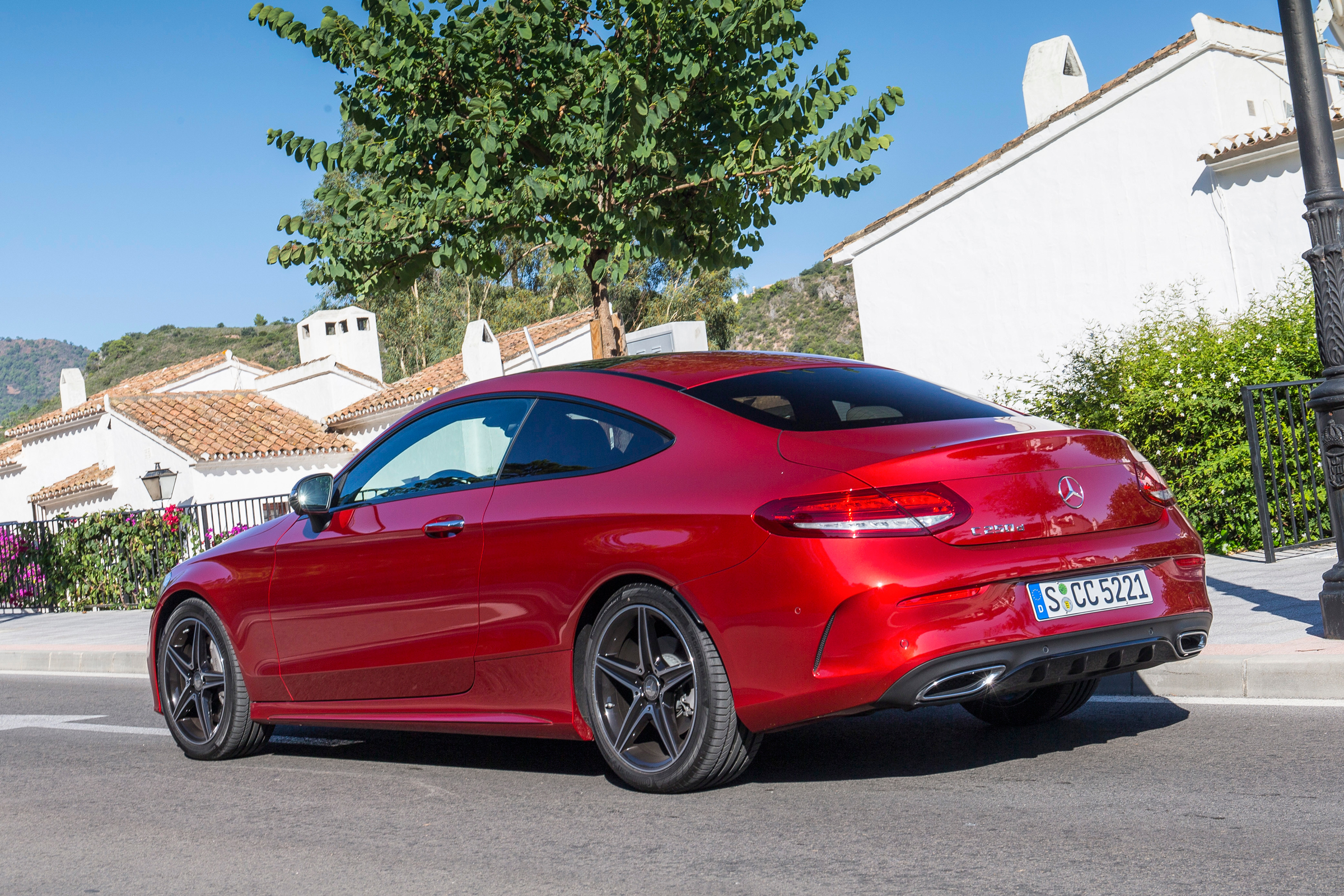 Mercedes C-Class Coupe rear quarter