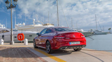 Mercedes C-Class Coupe rear quarter 2