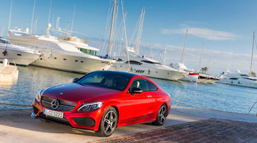 Mercedes C-Class Coupe front quarter