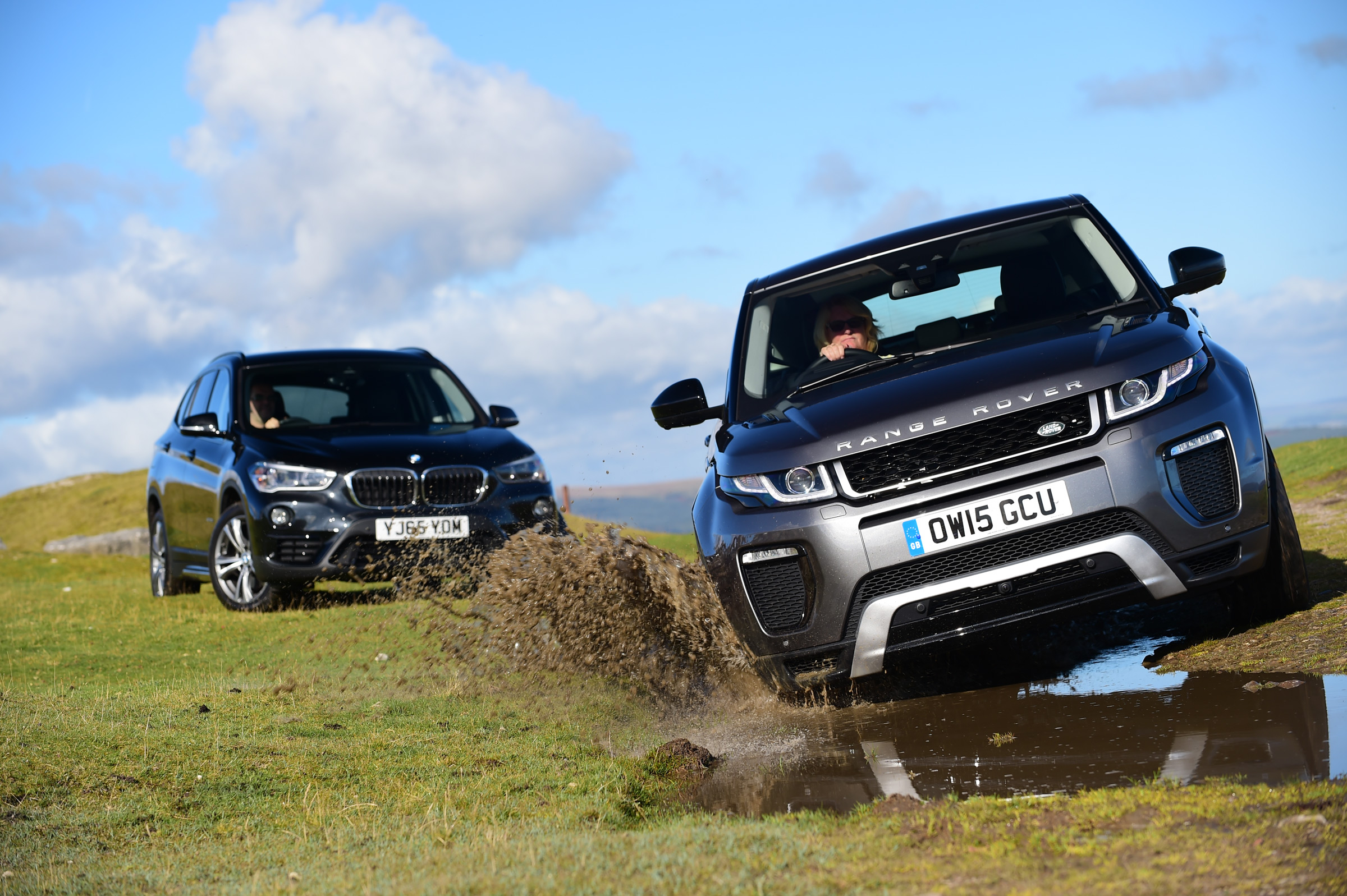 BMW X1 v Range Rover Evoque off road