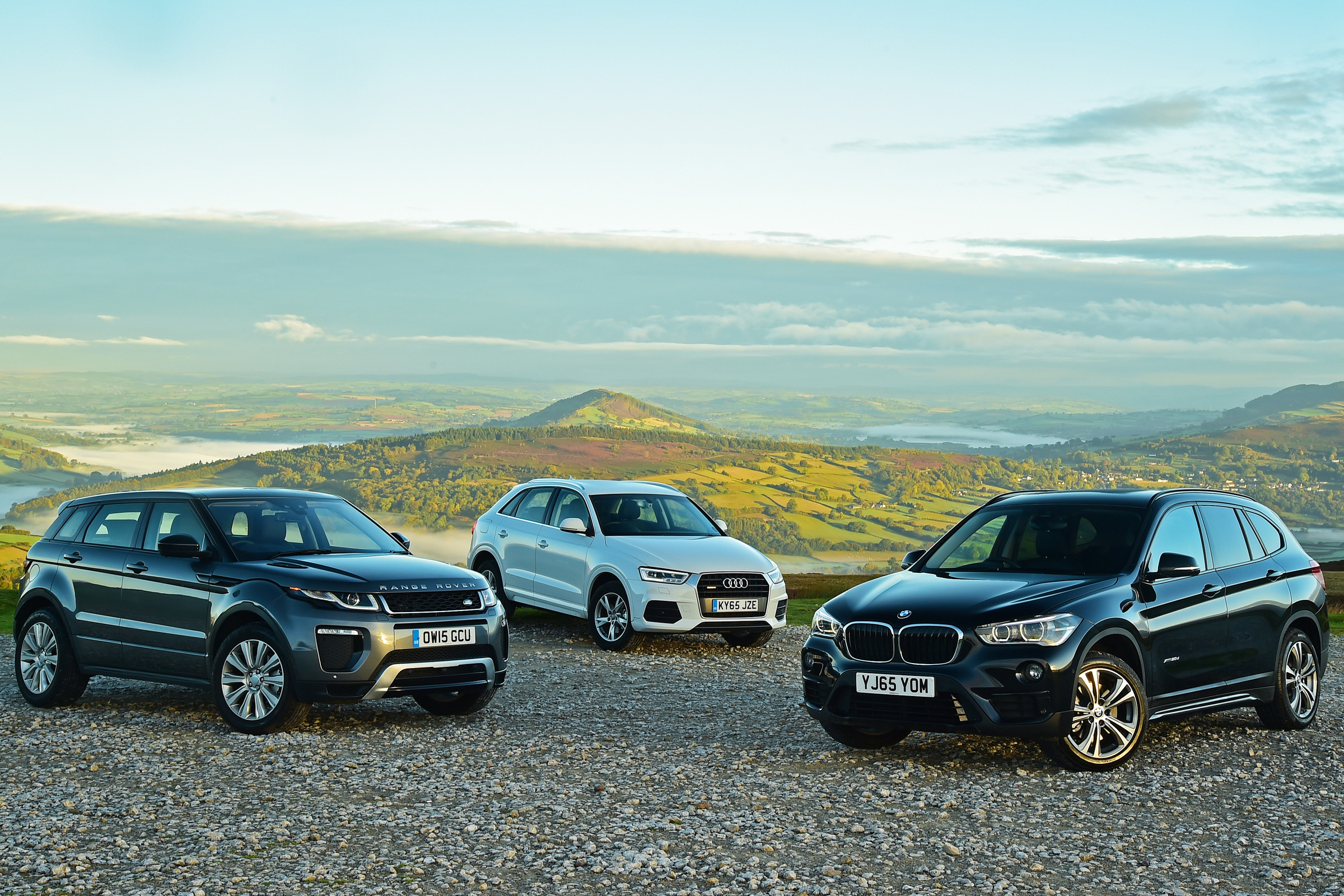BMW X1 vs Range Rover Evoque vs Audi Q3
