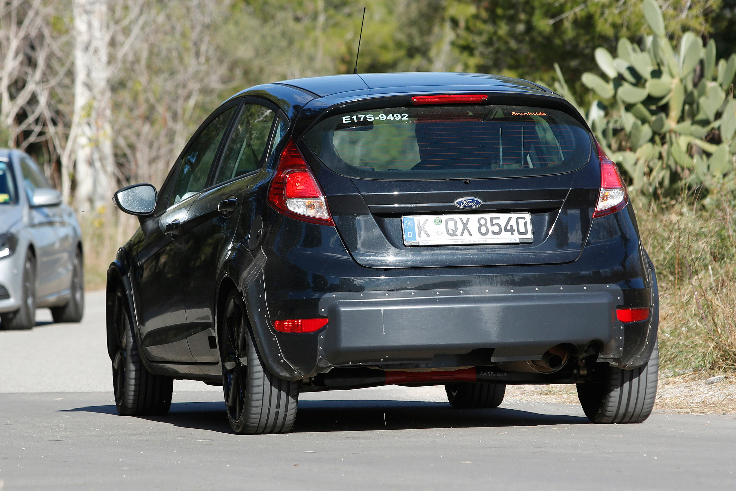 Ford Fiesta 2017 mule spied rear 3