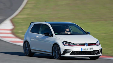 New Volkswagen Golf GTI Clubsport front cornering