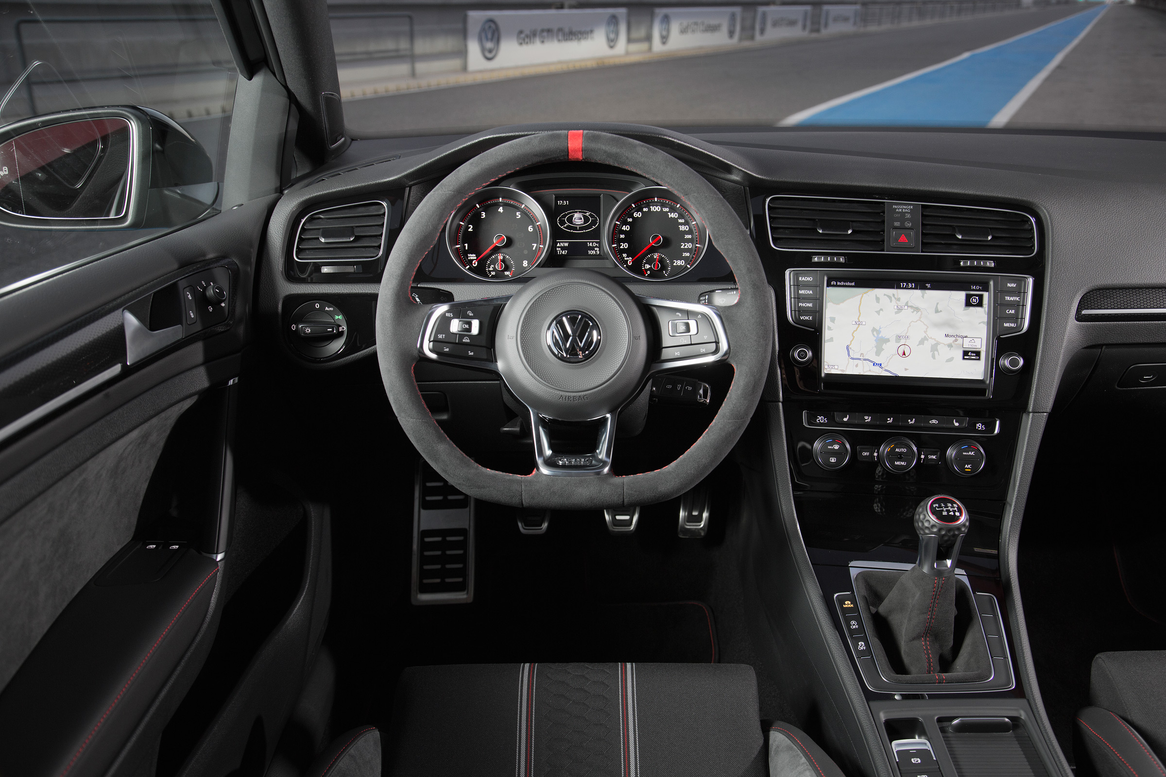 New Volkswagen Golf GTI Clubsport dashboard