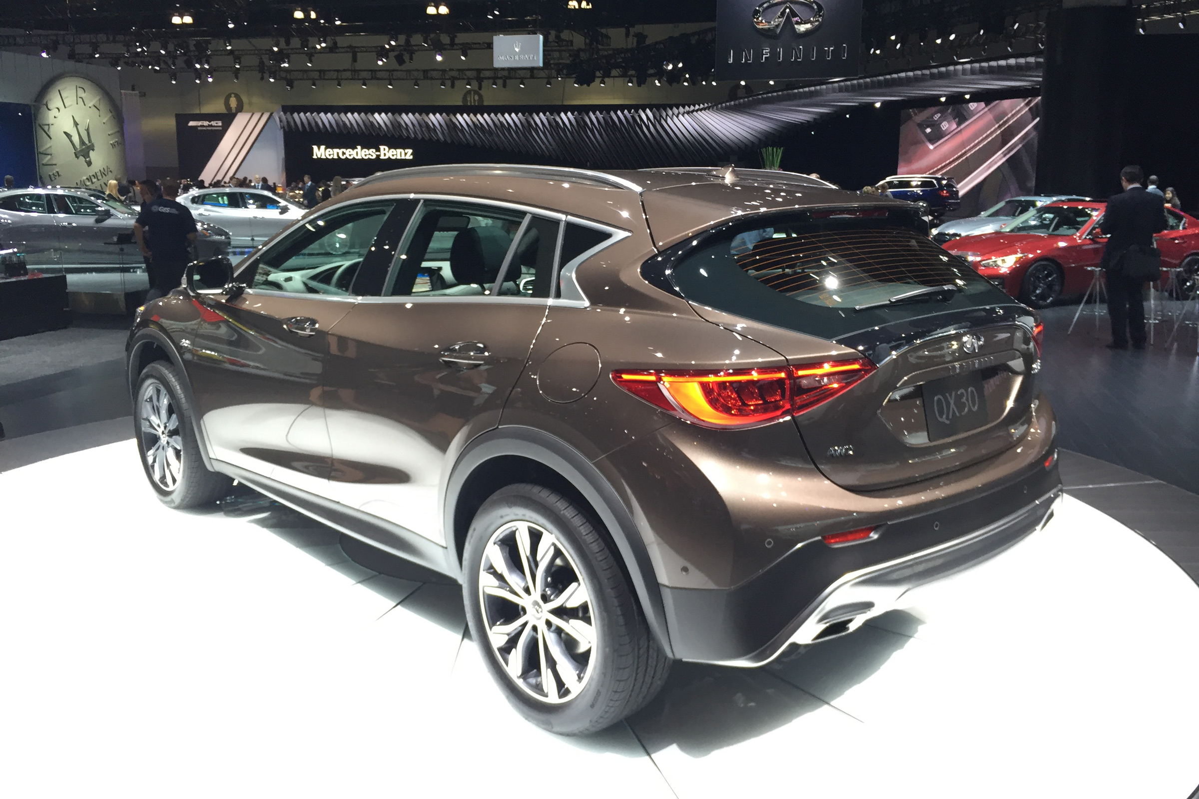 Infiniti QX30 SUV LA Show rear quarter 2