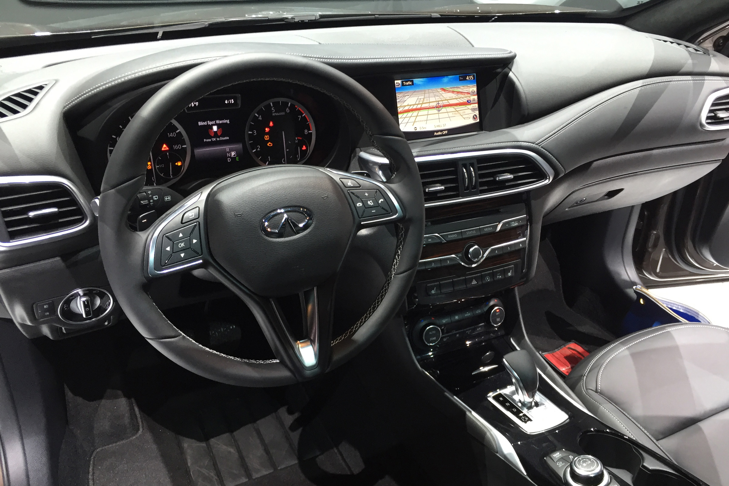 Infiniti QX30 SUV LA Show dashboard