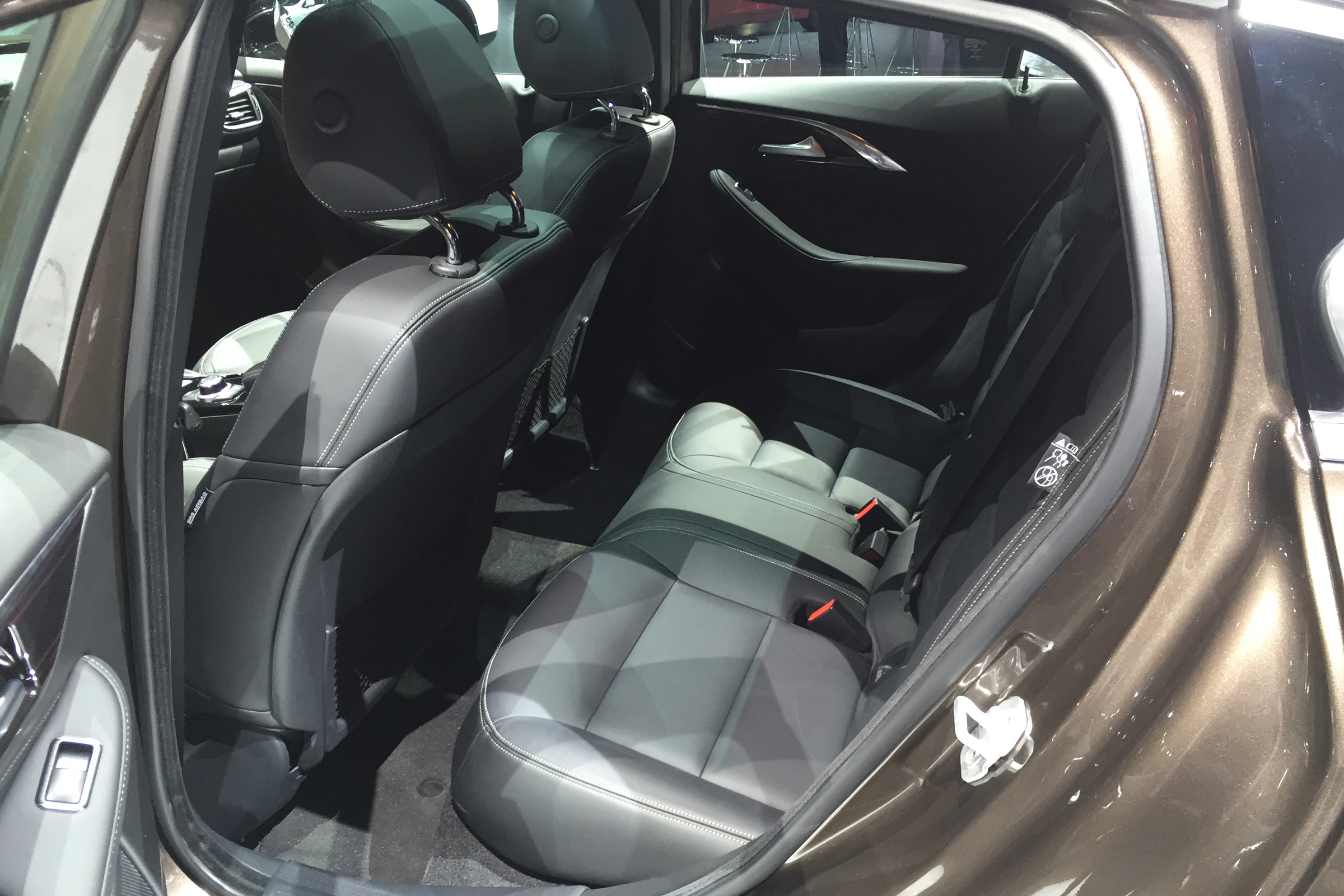 Infiniti QX30 SUV LA Show rear seats