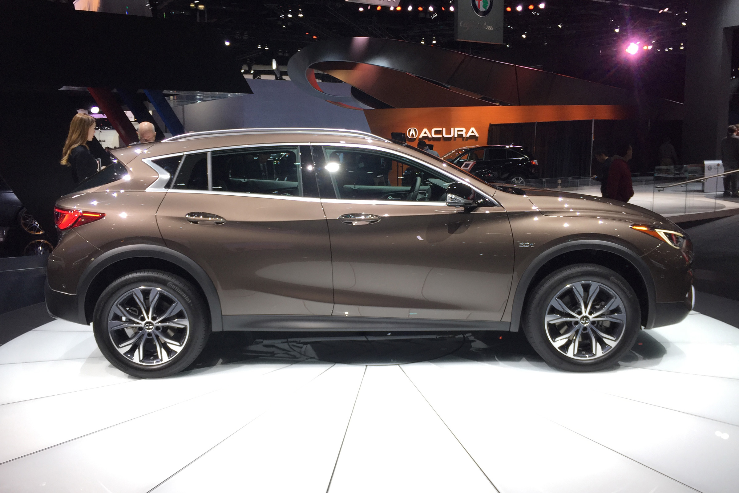 Infiniti QX30 SUV LA Show side profile