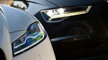 Jaguar XF vs Audi A6 headlights