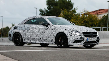Mercedes C63 AMG Cabrio front side