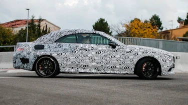 Mercedes C63 AMG Cabrio side