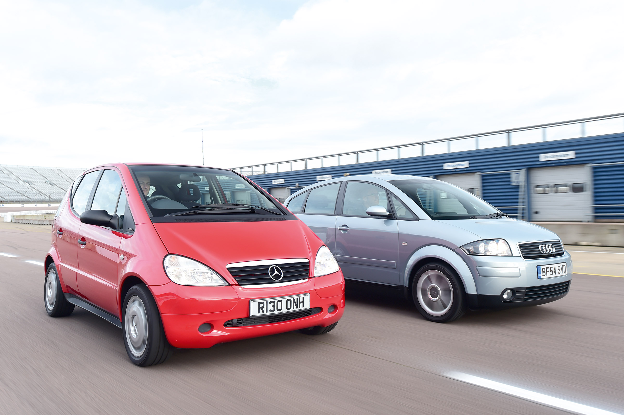 Mercedes A140 and Audi A2