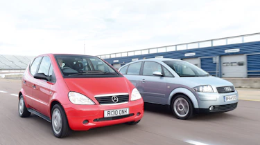 Mercedes A140 and Audi A2