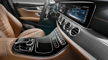 Mercedes E-Class interior side black/brown