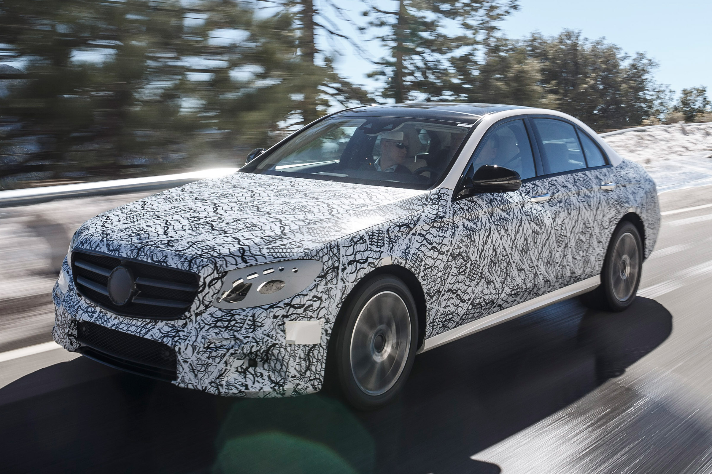 Mercedes E-Class disguised front