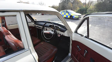 Volvo 121 Amazon police car - open door