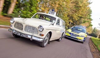 Volvo 121 Amazon police car - action