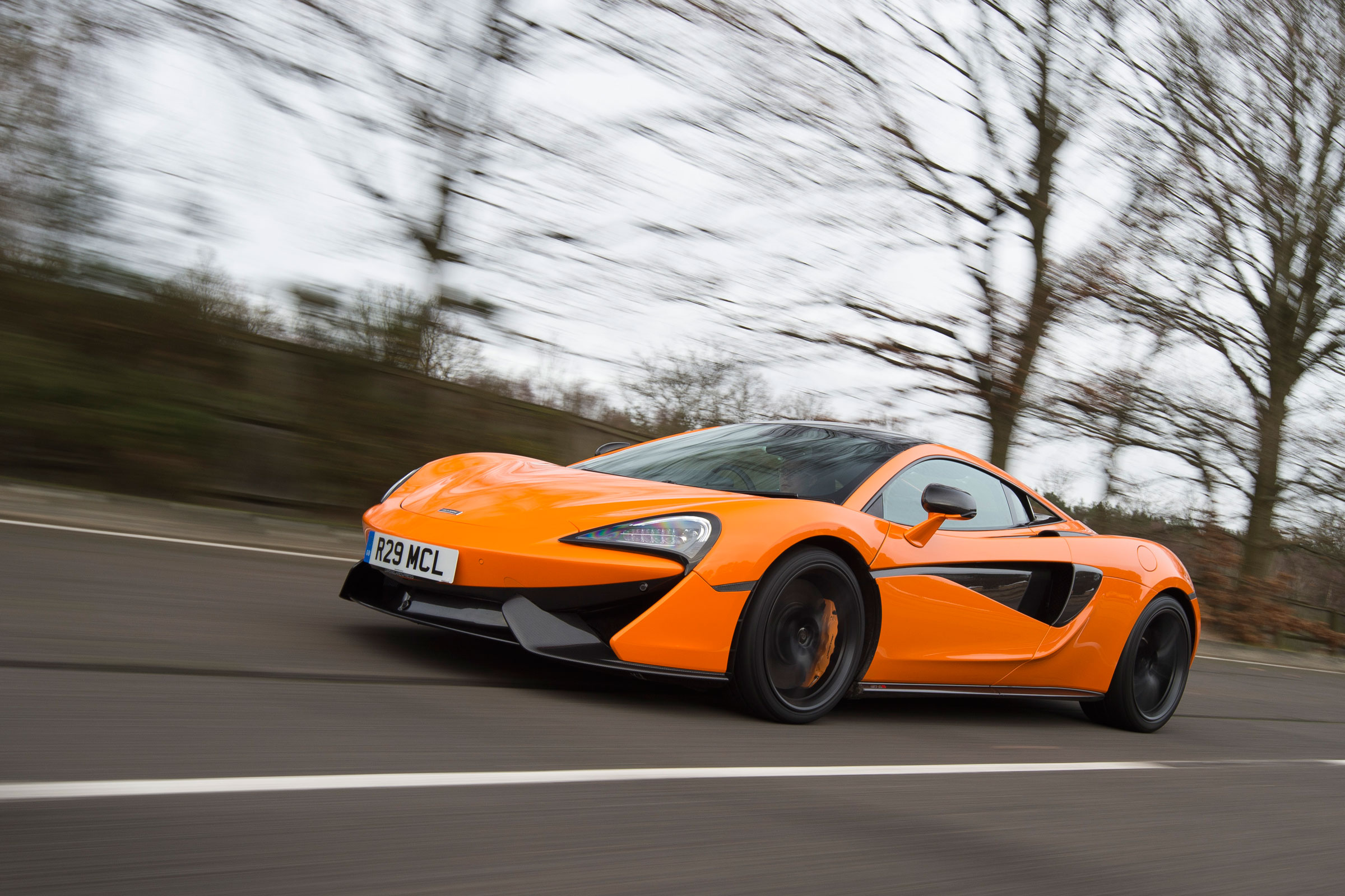 McLaren 570S first UK drive - front tracking