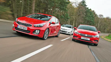 Kia Cee'd vs Vauxhall Astra vs Citroen C4 - group test