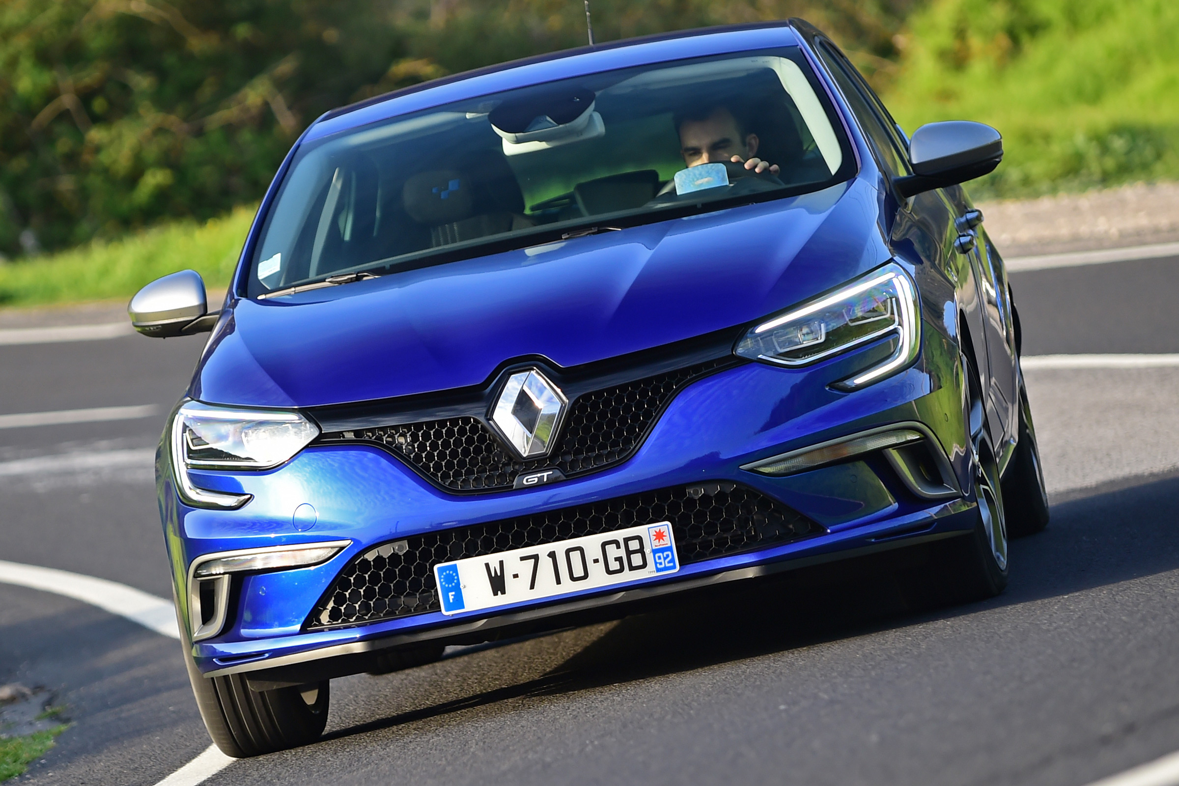 New Renault Megane 2016 hatchback GT front cornering